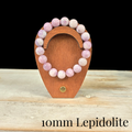 10mm Lepidolite Gemstone Bracelet
