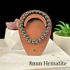 8mm Hematite Gemstone Bracelet