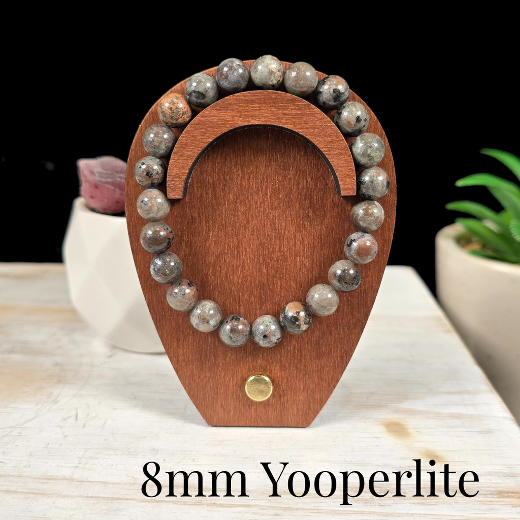 8mm Yooperlite Gemstone Bracelet