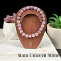 8mm Unicorn Stone Gemstone Bracelet