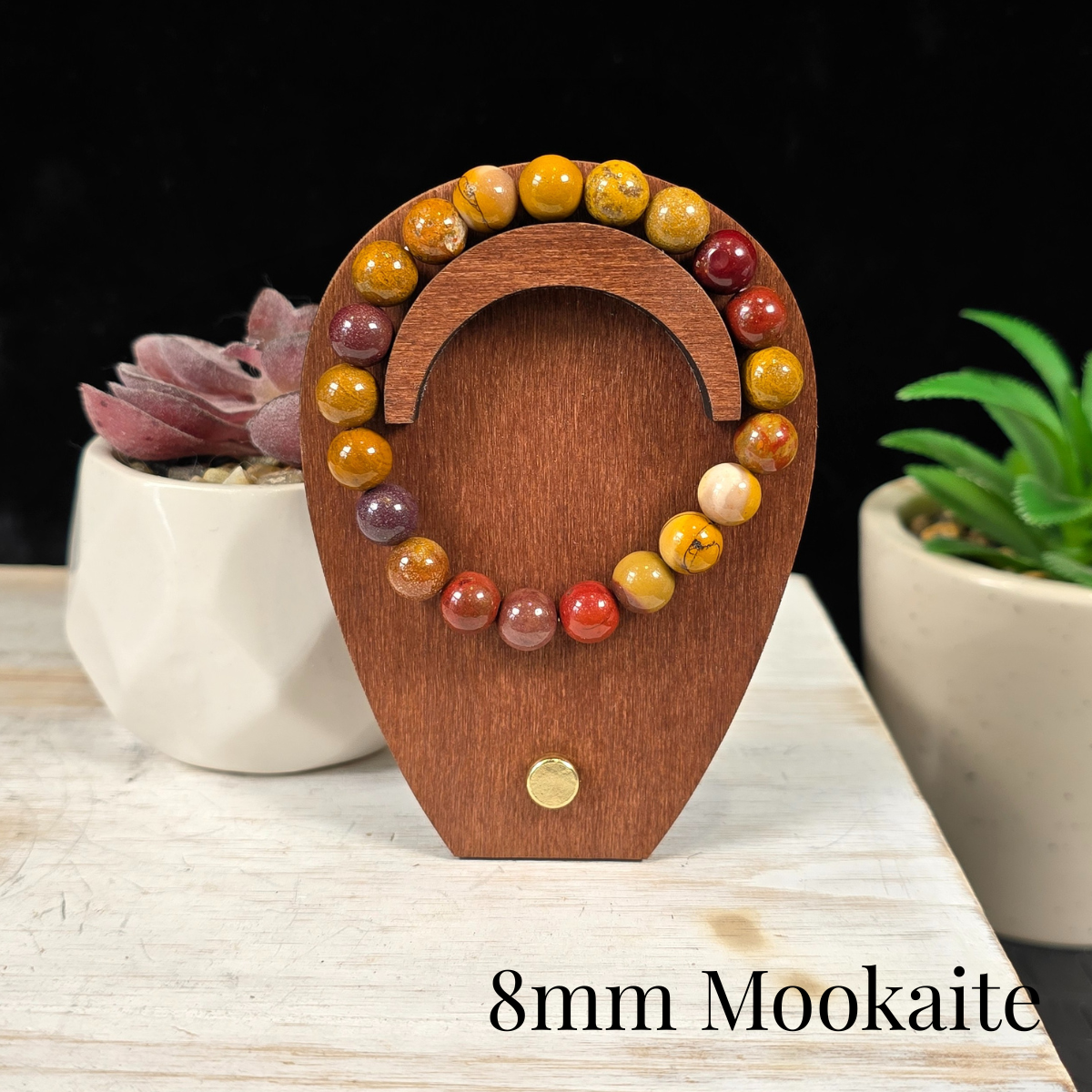 8mm Mookaite Gemstone Bracelet