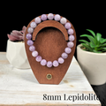 8mm Lepidolite Gemstone Bracelet