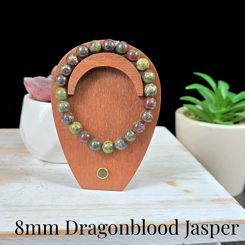 8mm Dragonblood Jasper Gemstone Bracelet