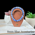 8mm Blue Aventurine Gemstone Bracelet