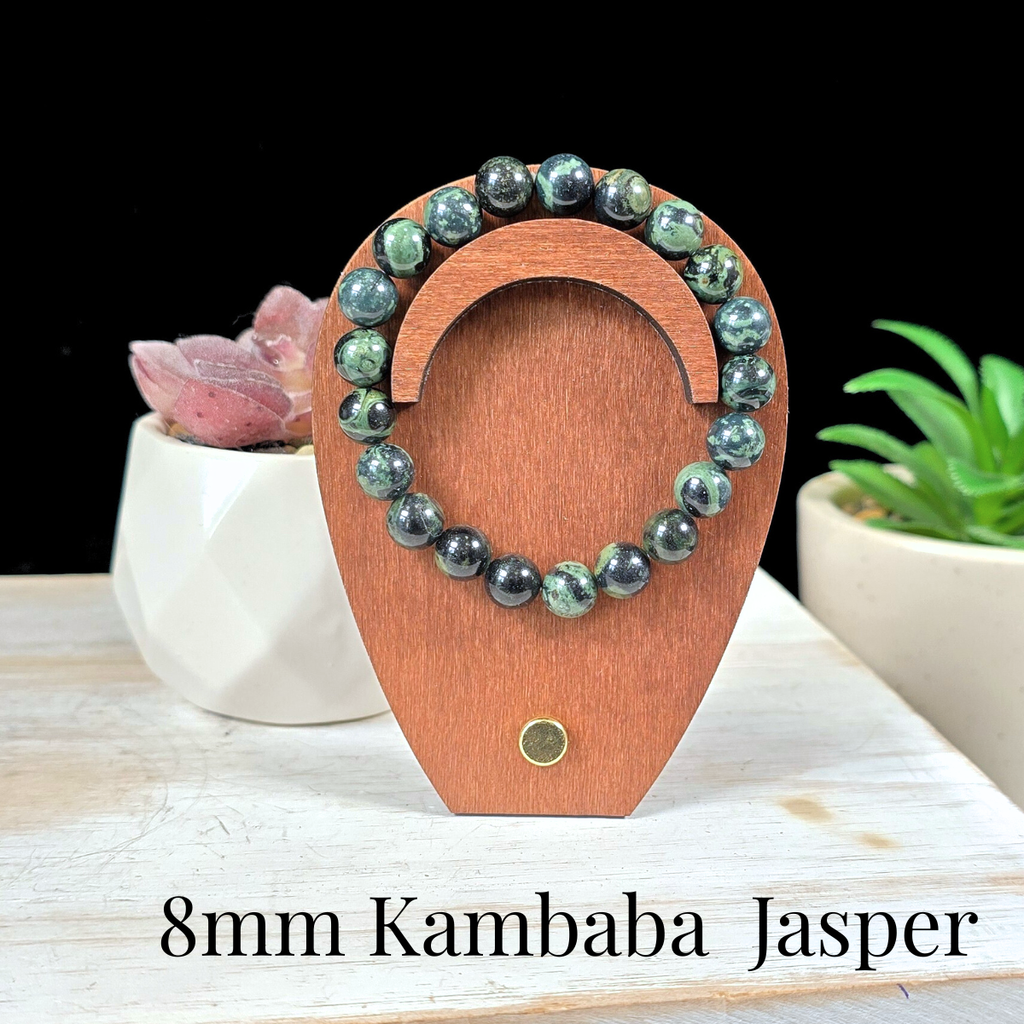 8mm Kambaba Jasper Gemstone Bracelet