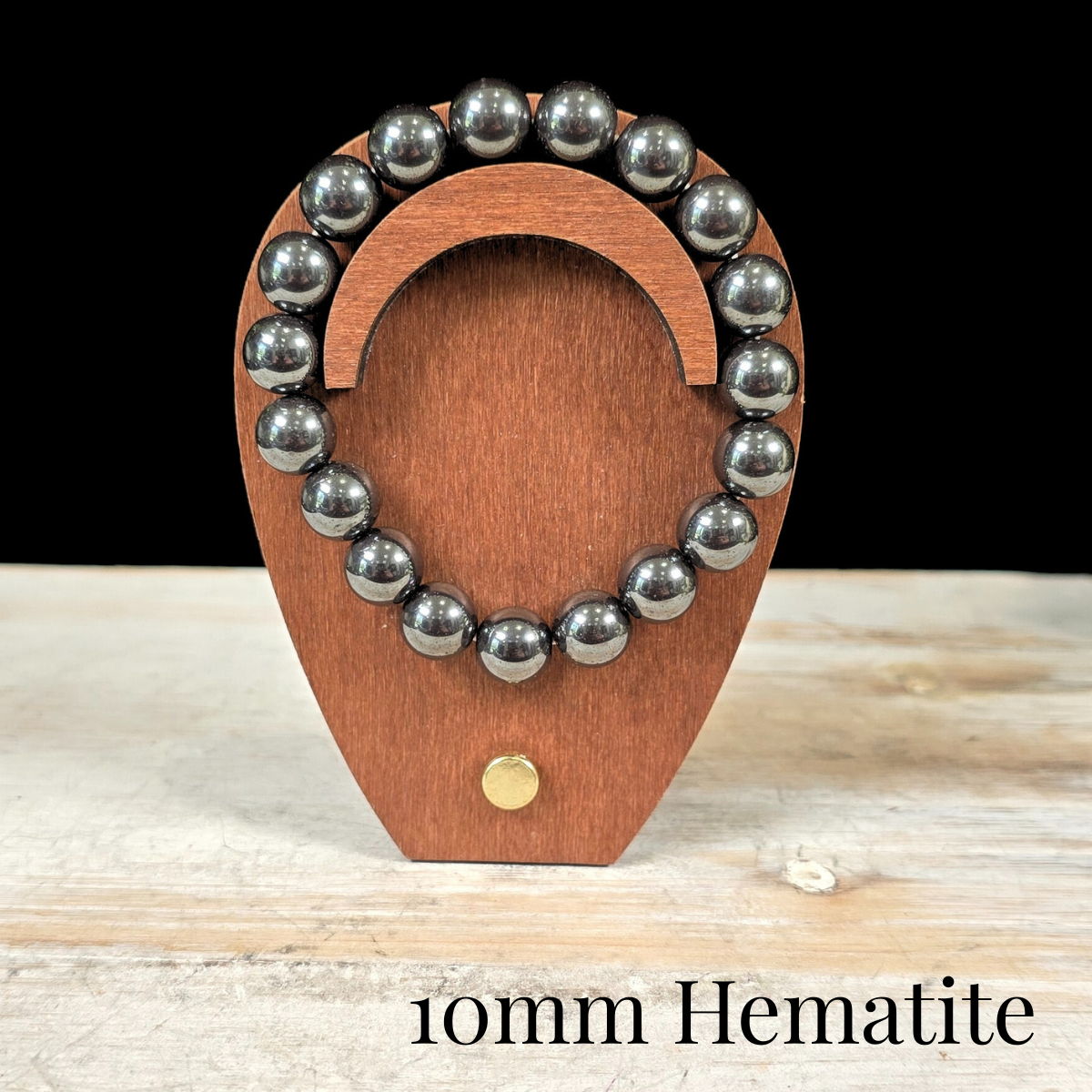 10mm Hematite Gemstone Bracelet