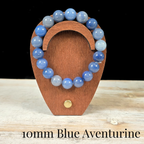 10mm Blue Aventurine Gemstone Bracelet