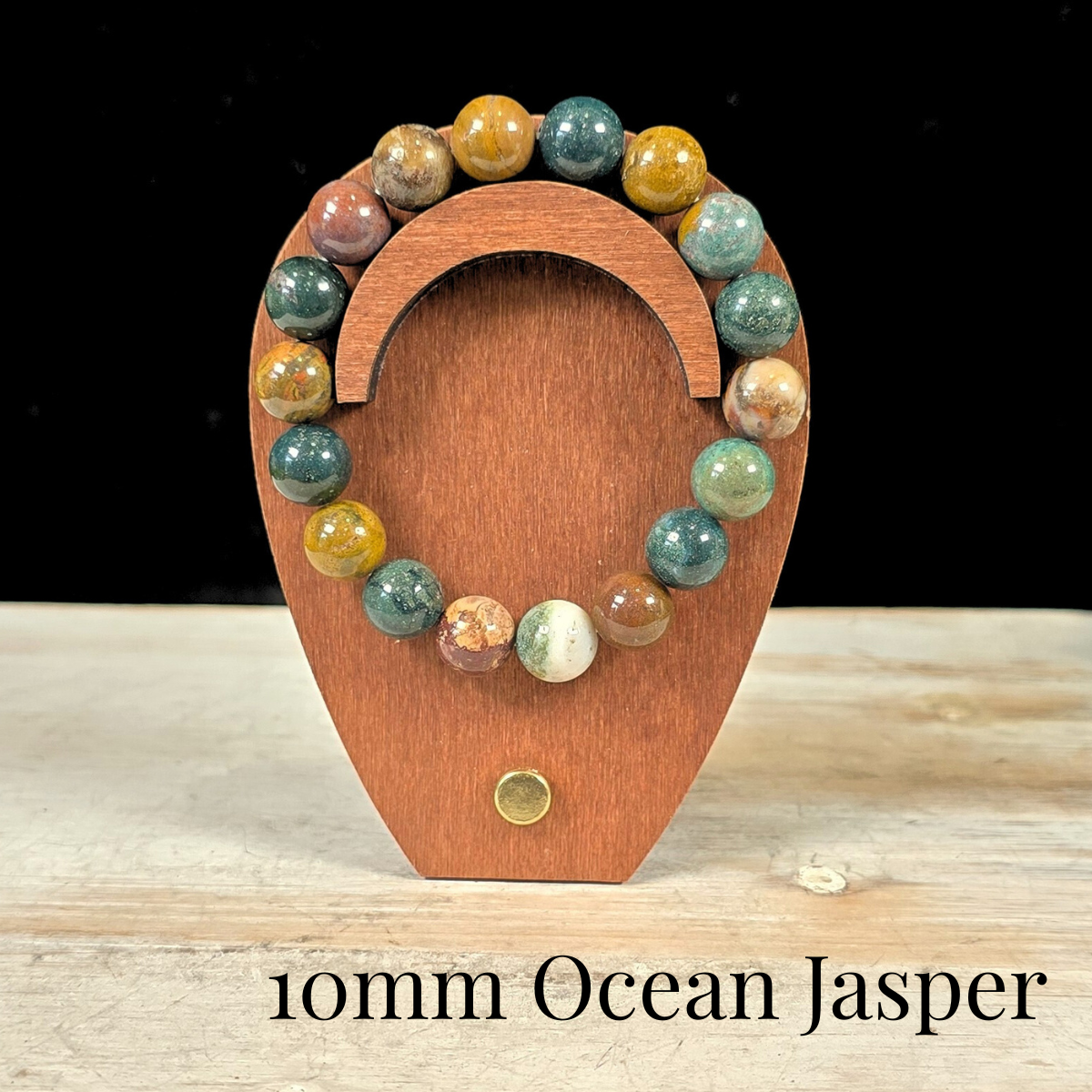 10mm Ocean Jasper Gemstone Bracelet