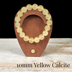 10mm Yellow Calcite Gemstone Bracelet