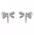 Stainless Steel Stud Earrings - Dragonflies