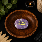 222 Amethyst Angel Number Palm - Balance & Harmony