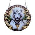 15cm Acrylic Suncatcher - White Tiger