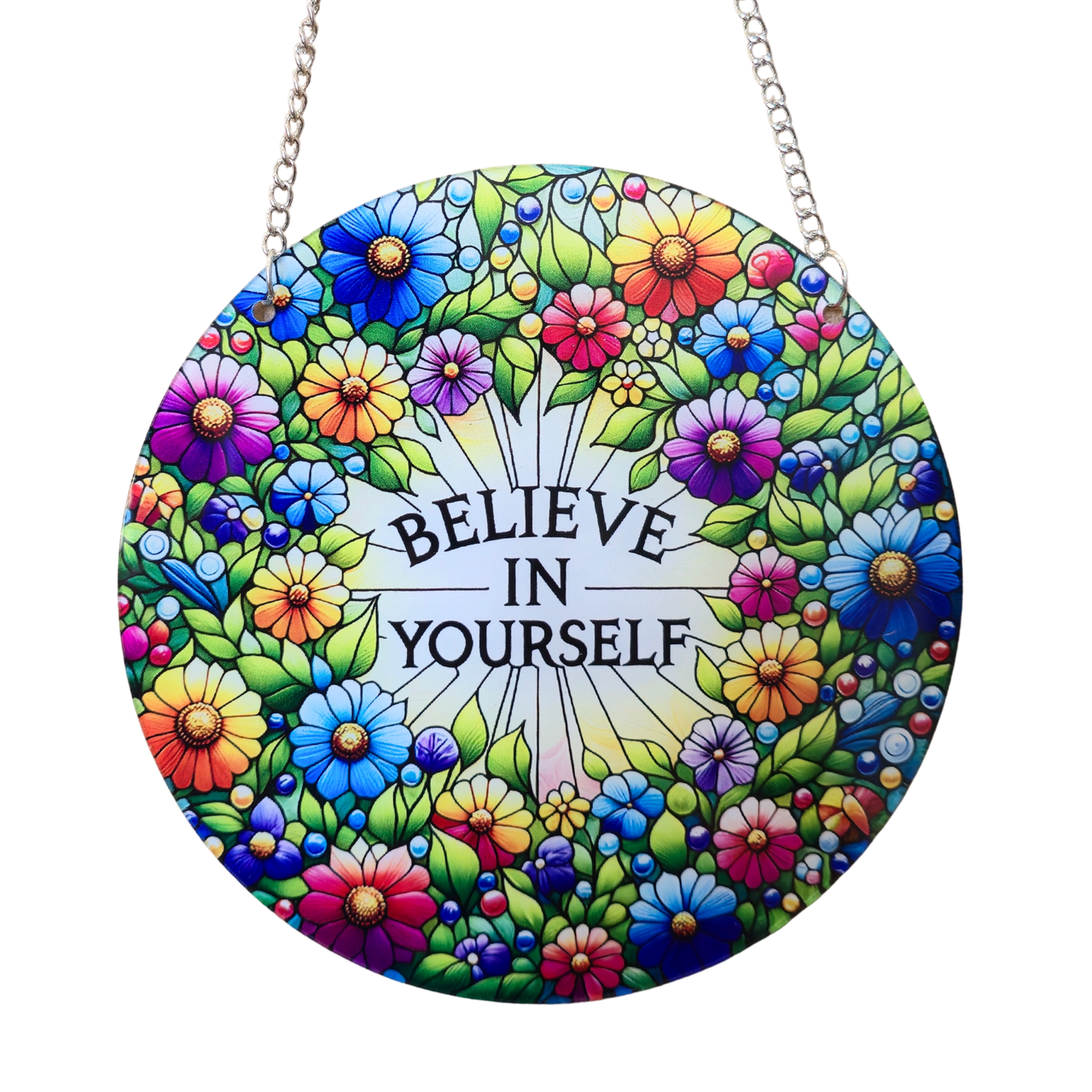 15cm Acrylic Suncatcher - Believe In Yourself
