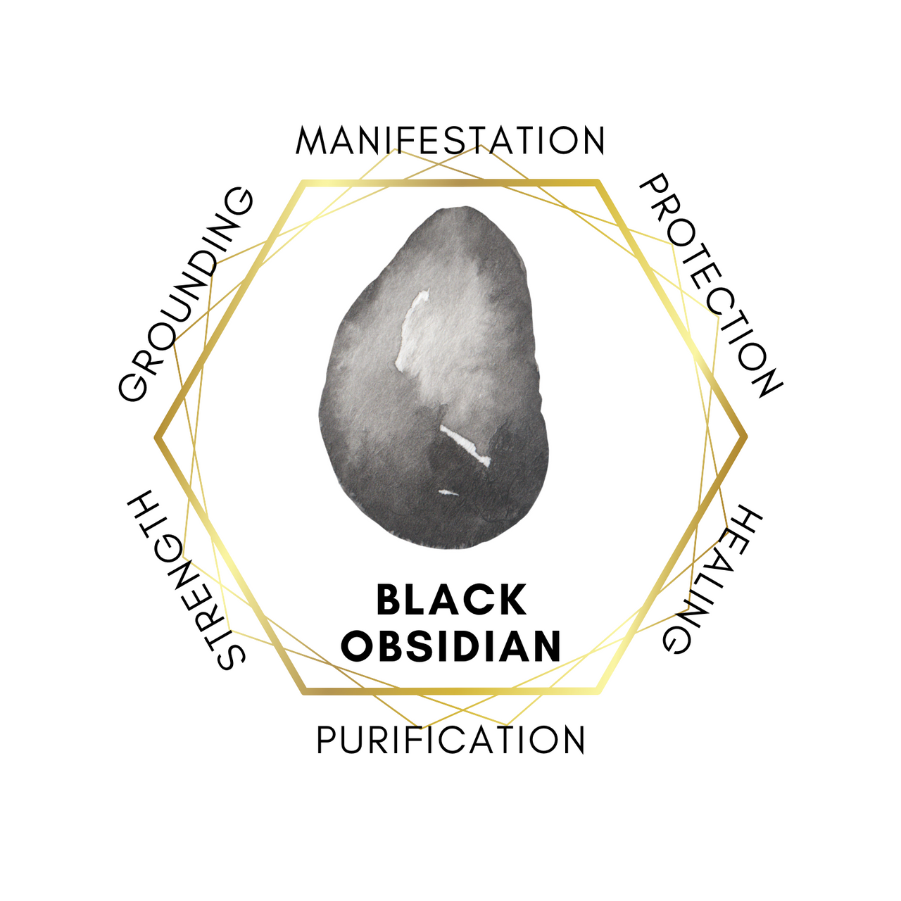 8mm Obsidian Gemstone Bracelet