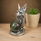 Silver Fox Sphere Stand