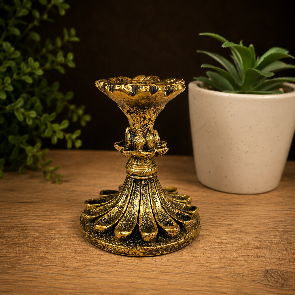 Gold Lotus Sphere Stand