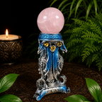Blue Triple Dragon Sphere Stand