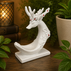 White Deer Double Sphere Stand