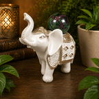 Large White Elephant Sphere Stand