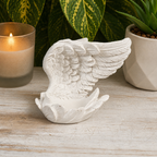 White Open Wing Sphere Stand/Trinket Dish