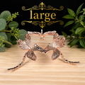 Large Rose Gold Dragonfly Metal Sphere Stand