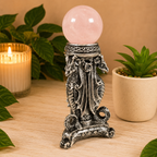 Silver Triple Dragon Sphere Stand