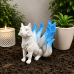 Blue 9 Tail Fox Sphere Stand