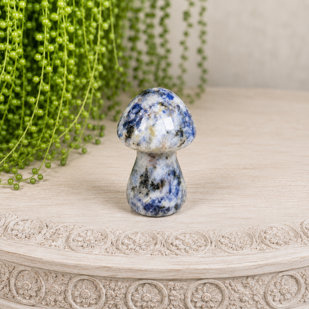 4cm Gemstone Mushroom - Afghanite