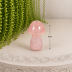 4cm Gemstone Mushroom - Rose Quartz