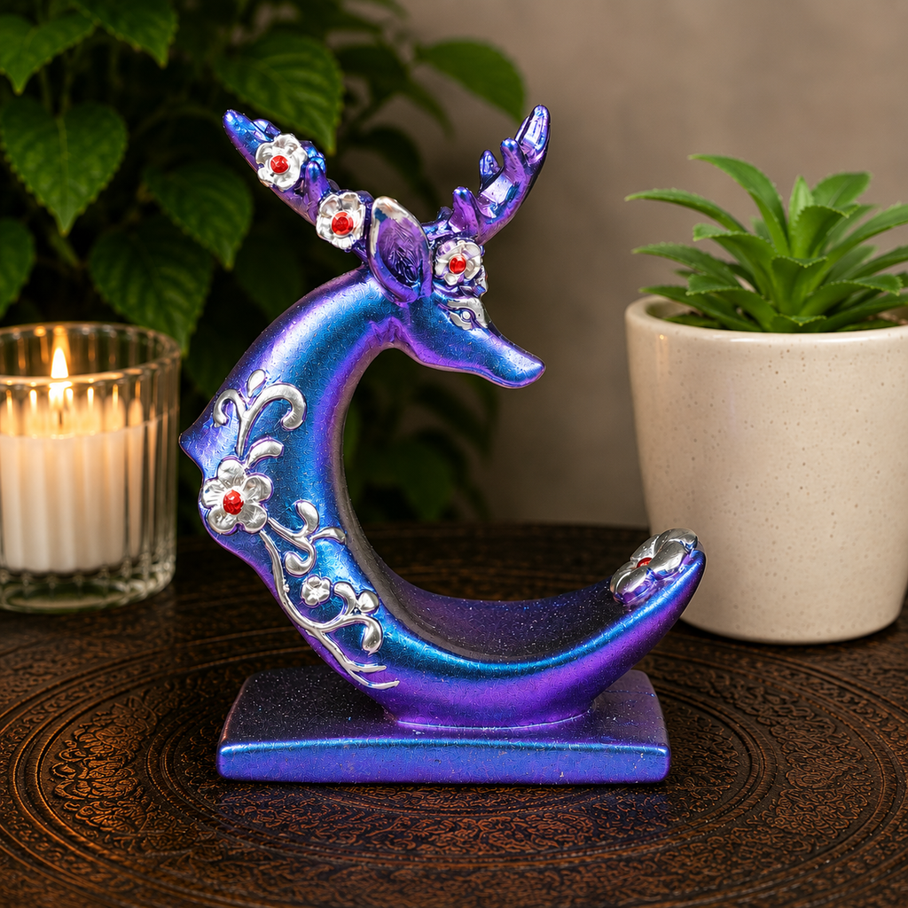 Purple/Blue Deer Double Sphere Stand