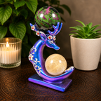 Purple/Blue Deer Double Sphere Stand
