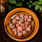 2cm Gemstone Mushroom - Red Sesame Jasper