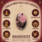 2cm Gemstone Mushroom - Rhodonite