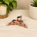 Rose Gold Raven Skull Metal Sphere Stand