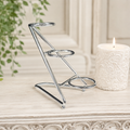 Silver 3 Sphere Tiered Metal Stand