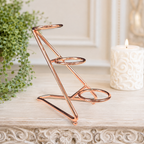 Rose Gold 3 Sphere Tiered Metal Stand