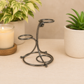 Gunmetal Grey 3 Sphere Metal Stand