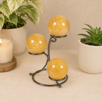 Gunmetal Grey 3 Sphere Metal Stand