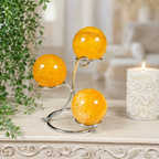 Silver 3 Sphere Metal Stand
