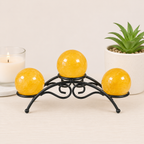 Black 3 Sphere Arch Metal Stand