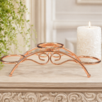 Rose Gold 3 Sphere Arch Metal Stand