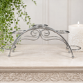 Silver 5 Sphere Arch Metal Stand