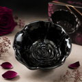 10cm Black Rose Ceramic Trinket Dish