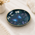 10cm Midnight Moth Ceramic Trinket Dish