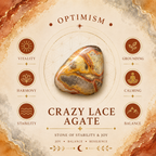 3cm Gemstone Heart - Crazy Lace Agate