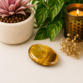 Tiger Eye Oval Shape Worry Stone (Thumb Stone)