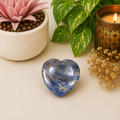Sodalite Heart Shape Worry Stone (Thumb Stone)