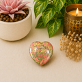 Unakite Heart Shape Worry Stone (Thumb Stone)