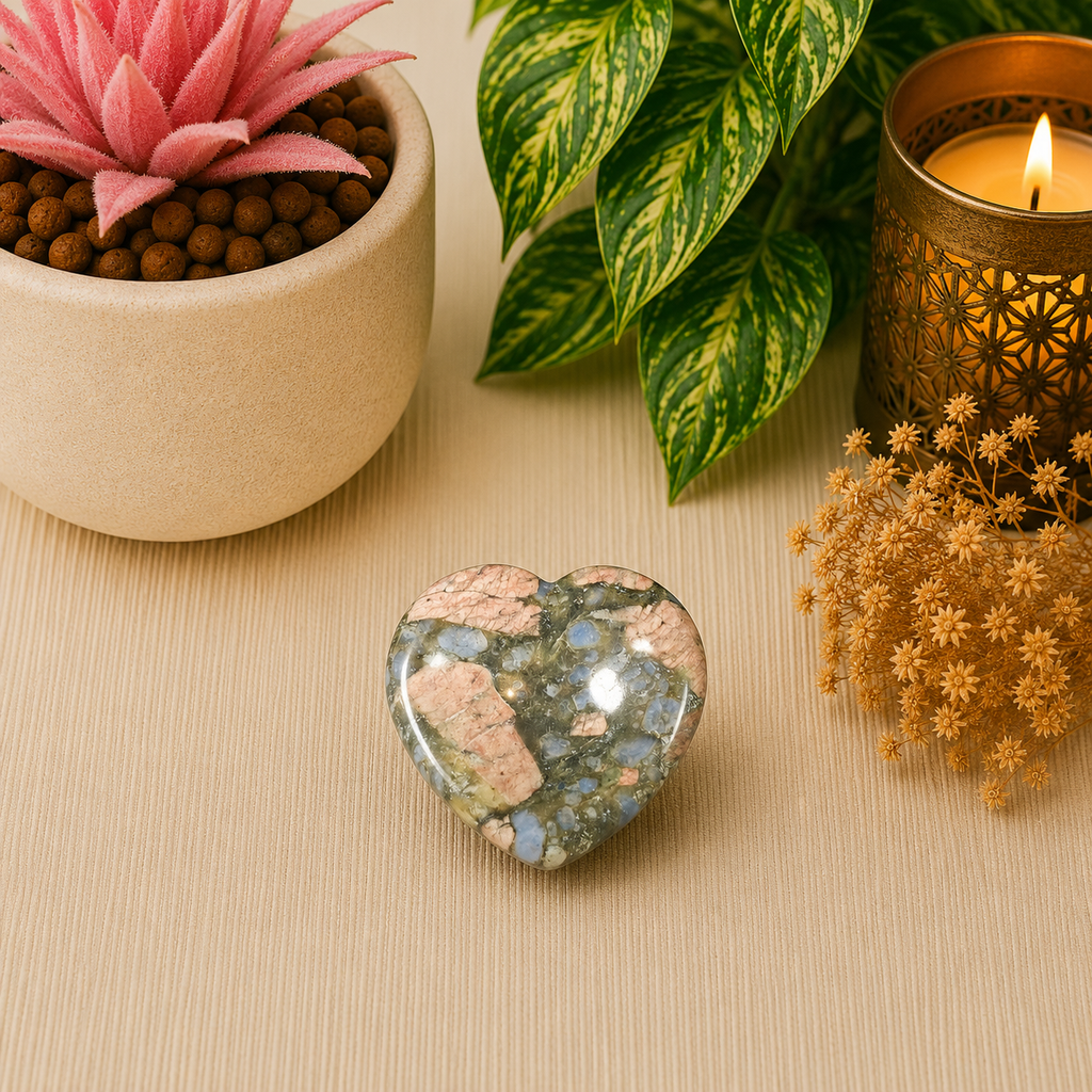 Que Sera Heart Shape Worry Stone (Thumb Stone)