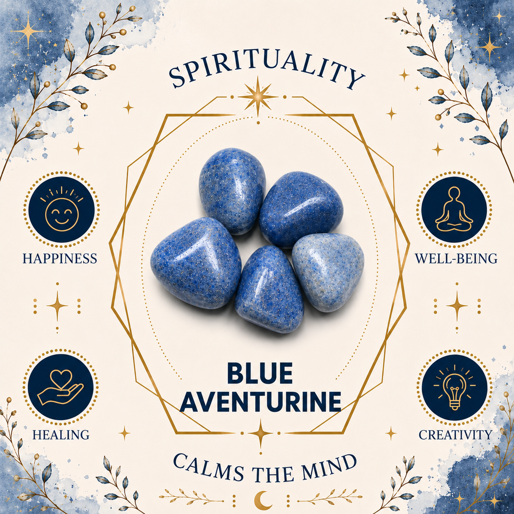 3cm Gemstone Heart - Blue Aventurine
